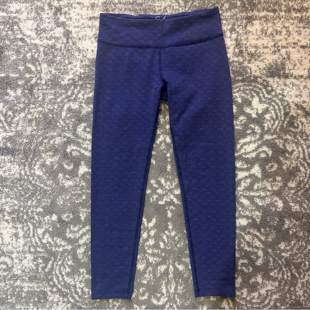 Scoot Series By Saucony Capri Blue Leggings